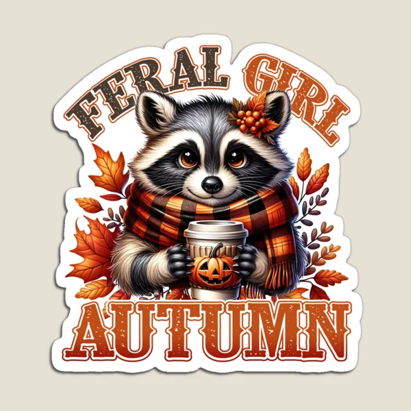 Feral Girl Autumn Collection — Magnet by BiMood