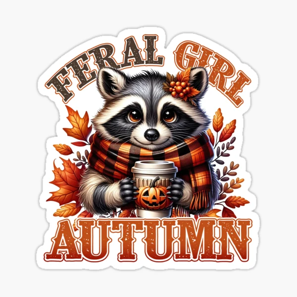 Feral Girl Autumn Collection — Sticker by BiMood