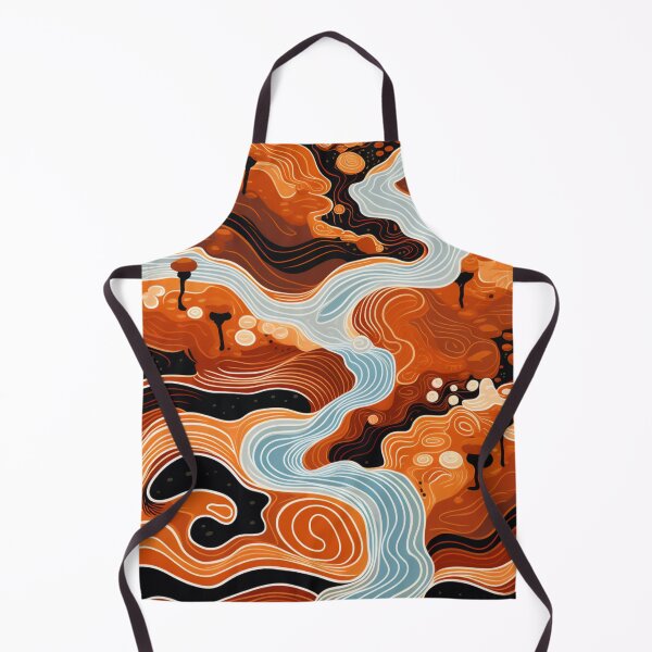 Item preview, Aboriginal Inspired Dot Art - River Pathways designed and sold by GrinGalore.