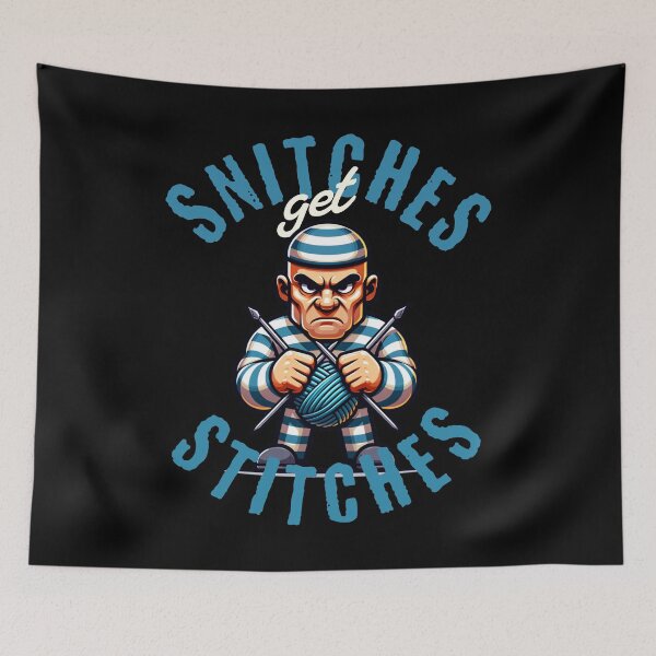 Item preview, Snitches get stiches knitting fanatics, crocheters and crafters designed and sold by Shelmodine79.