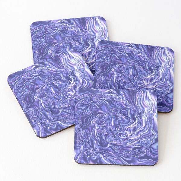 Item preview, Blue Metallic Waves Liquid Swirl designed and sold by Deanmindvortex.