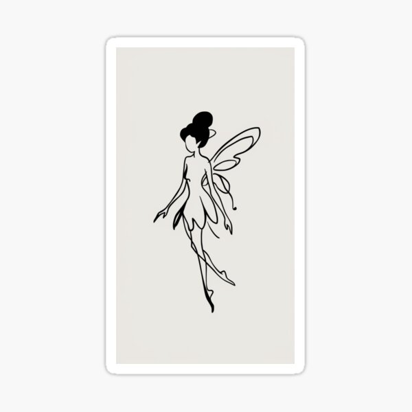 Item preview, Elegant Fairy Silhouette designed and sold by EbadiCallan.