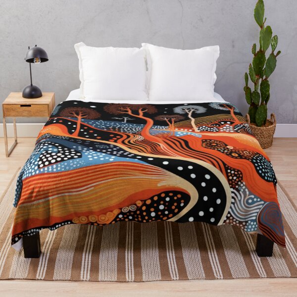 Item preview, Aboriginal Inspired Dot Art - Night Walk designed and sold by GrinGalore.