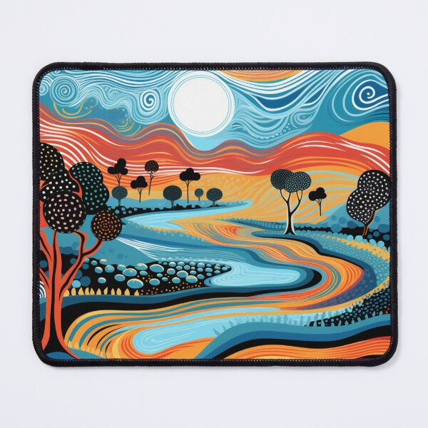 Item preview, Aboriginal Inspired Dot Art - Moon Pathways designed and sold by GrinGalore.