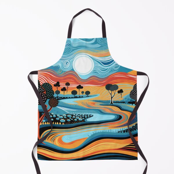 Item preview, Aboriginal Inspired Dot Art - Moon Pathways designed and sold by GrinGalore.