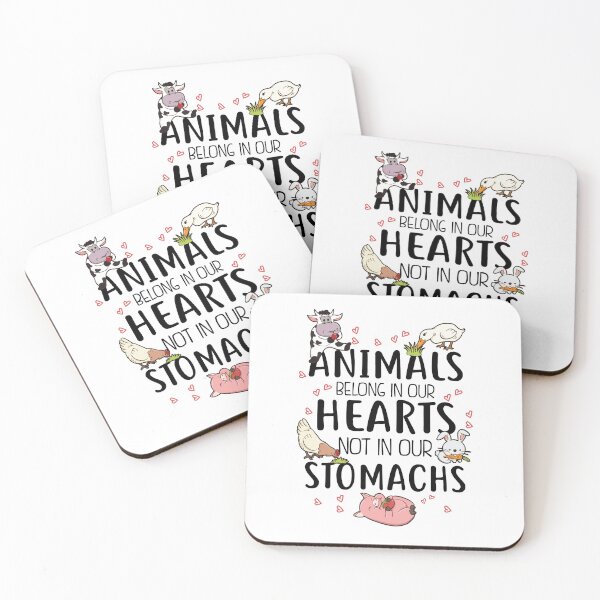 Item preview, Animals Belong In Our Hearts Not In Our Stomachs designed and sold by KsuAnn.