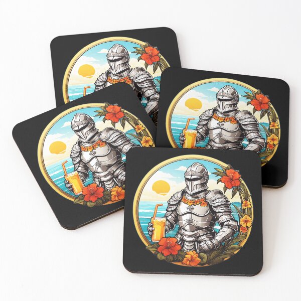 Item preview, Knight in Shiny Armor with a drink on a Hawaii beach with Orchids designed and sold by NautiChic.