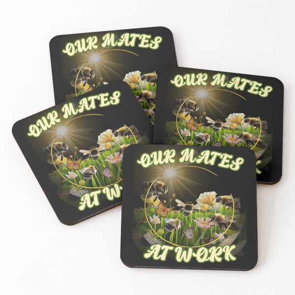 Item preview, OUR MATES AT WORK cute pollinator insects in the field design designed and sold by Jt41.