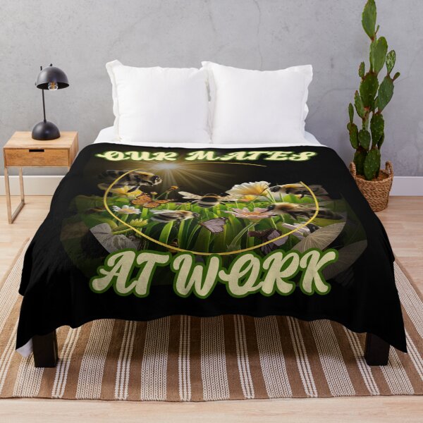 Item preview, OUR MATES AT WORK cute pollinator insects in the field design designed and sold by Jt41.