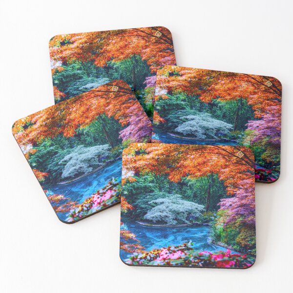 Item preview, Colorful Lush Landscape Garden Art designed and sold by TANGELLACOUTURE.