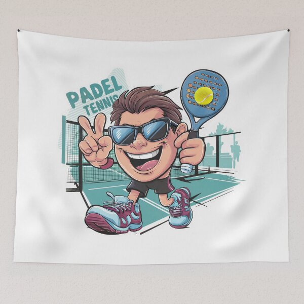 Item preview, Padel tennis illustration designed and sold by tee-blah-blah.