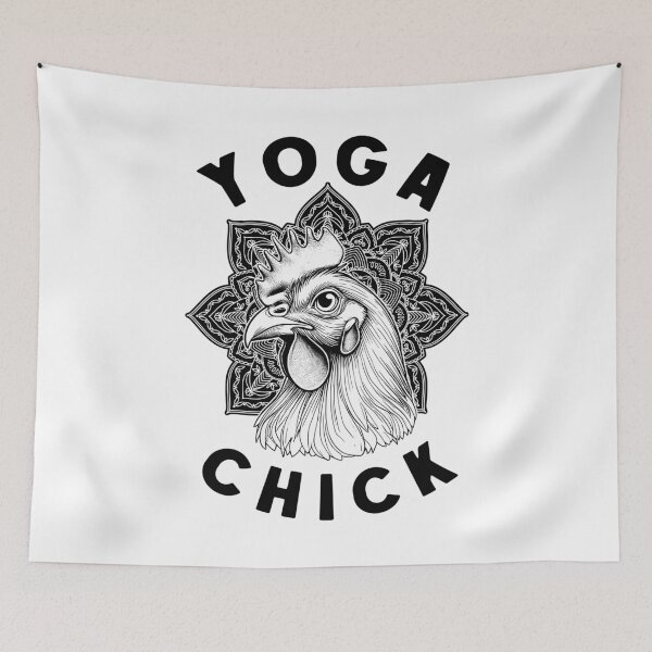 Item preview, Yoga Chick Chicken Lover Funny Harmony Meditation Mandala designed and sold by GrandeDuc.