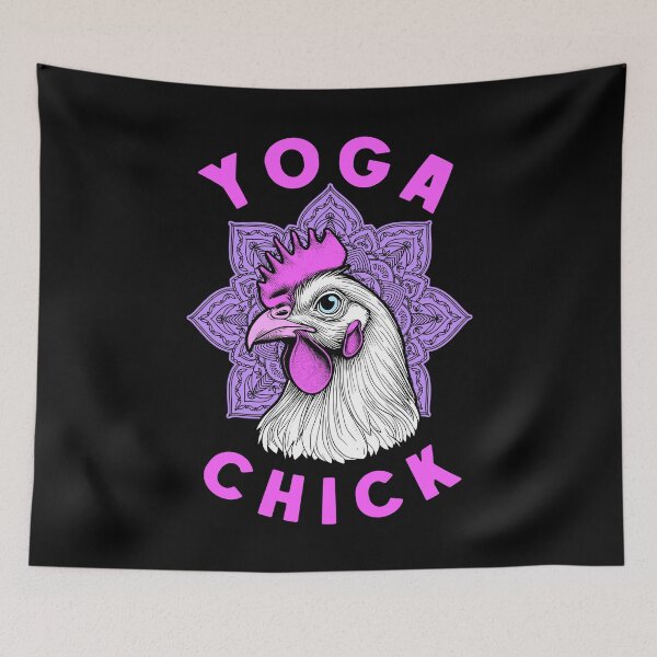Item preview, Yoga Chick Chicken Lover Funny Harmony Meditation Mandala designed and sold by GrandeDuc.