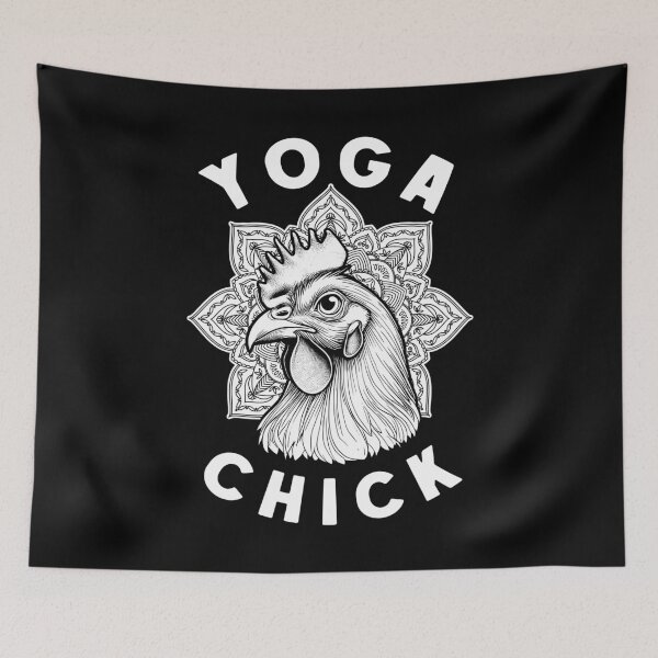 Item preview, Yoga Chick Chicken Lover Funny Harmony Meditation Mandala designed and sold by GrandeDuc.