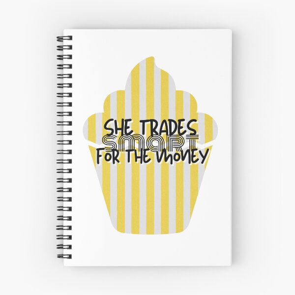 Item preview, she trades smart for the money financial sticker designed and sold by Anna Sacha.