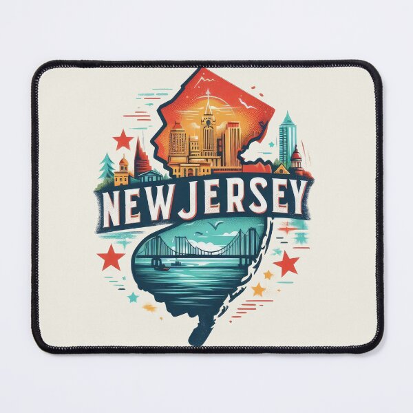 Item preview, NEW JERSEY United States of America, artistic shape designed and sold by Margival.