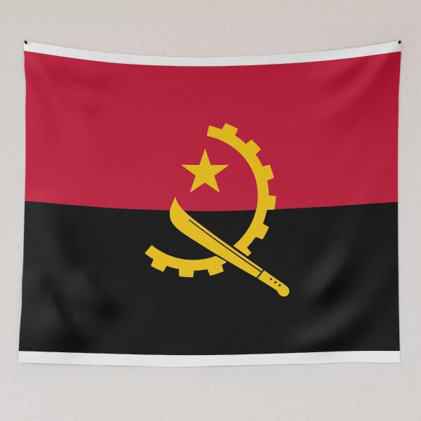 Item preview, Flag of Angola designed and sold by TinaJostDesigns.