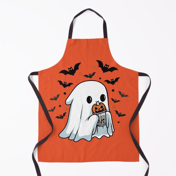 Item preview, Cute Ghost Boba Tea Halloween Ghost designed and sold by ArtsyLani.