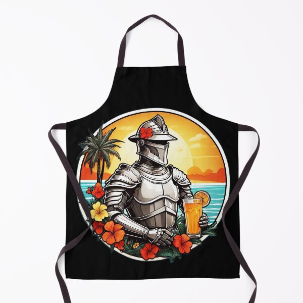 Item preview, Medieval Armor with Beach Drink by the Hawaii Ocean with Orchids designed and sold by NautiChic.