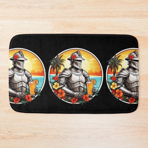 Item preview, Medieval Armor with Beach Drink by the Hawaii Ocean with Orchids designed and sold by NautiChic.