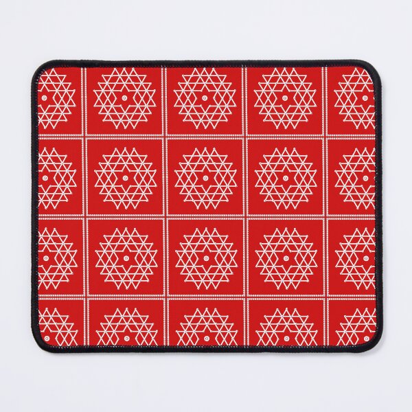 Item preview, Aishwarya kolam/muggu/Rangoli - Red Background designed and sold by ShreecreatE.