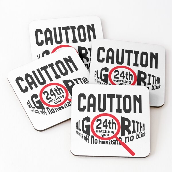 Item preview, CAUTION-ALGORITHM_24TH WATCHING YOU..^^ designed and sold by Pronoian-Space.