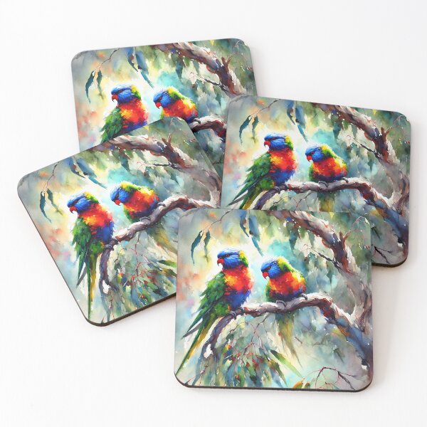 Item preview, Rainbow Lorikeets 2 designed and sold by ChrisButler.