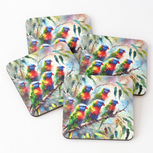 Item preview, Rainbow Lorikeets 3 designed and sold by ChrisButler.