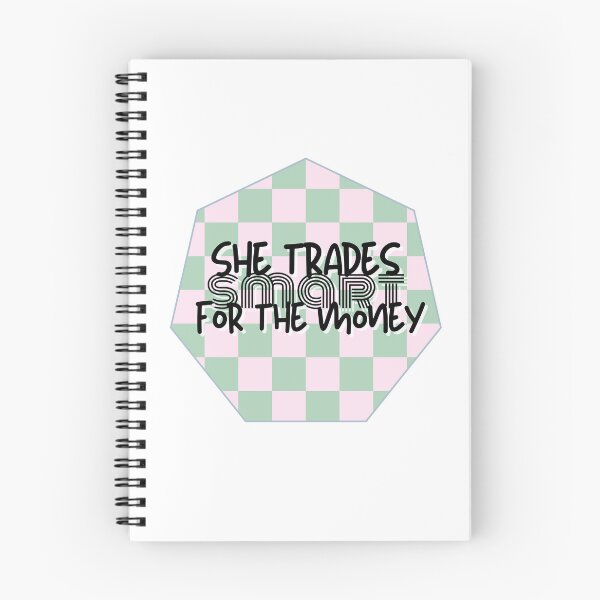 Item preview, she trades smart for the money financial sticker designed and sold by Anna Sacha.
