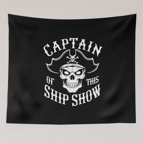 Item preview, Captain of this ship show pirate skull crossbones costume blackbeard designed and sold by w1ckerman.