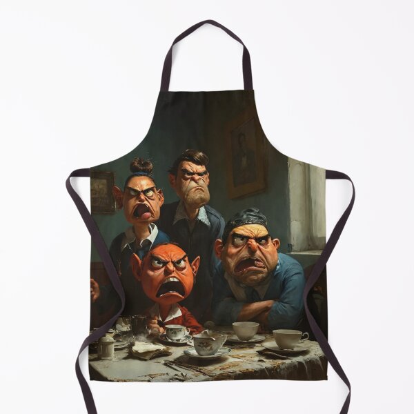 Item preview, angry, neighbors, aggression, cartoon designed and sold by DonnaBlankaArt.