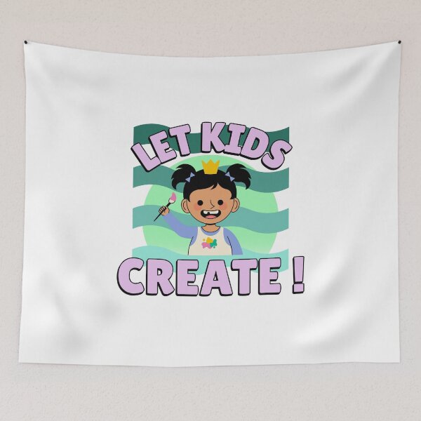 Item preview, Let Kids Create! Child Painting Artist. Cute Teacher Shirt Design designed and sold by Mirandaforeva.