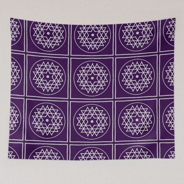 Item preview, Aishwarya kolam/muggu/Rangoli - Purple Background designed and sold by ShreecreatE.