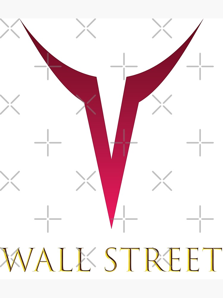 Disover Bull Market Symbol Wall Street Ink Premium Matte Vertical Poster