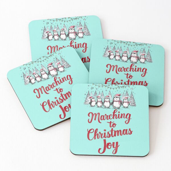 Item preview, Marching into Christmas Joy - Penguin Parade designed and sold by beyazart.