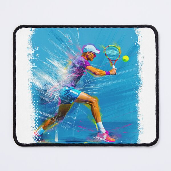 Item preview, Tennis player digital collage designed and sold by tee-blah-blah.