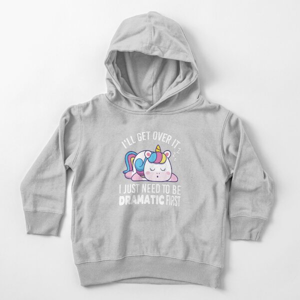 Item preview, I'll Get Over It, I Just Need To Be Dramatic First, funny lazy unicorn designed and sold by FunnyInBlack.