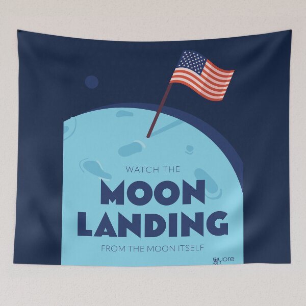 Item preview, Moon Landing Time Travel designed and sold by cu-b3.