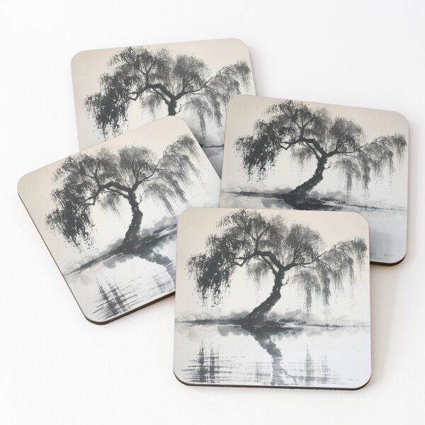 Item preview, Willow Tree By The Pond designed and sold by Myra365Art.