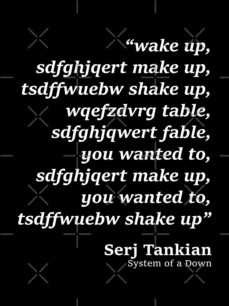 Thumbnail 7 of 7, Oversized T-Shirt, wake up - System of a Down - Chop Suey parody designed and sold by PAINTMONKEYS.