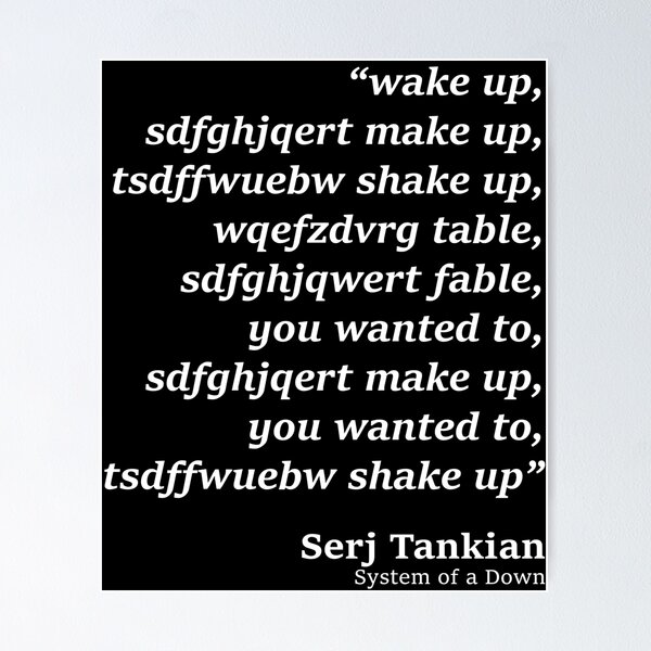 Item preview, wake up - System of a Down - Chop Suey parody designed and sold by PAINTMONKEYS.
