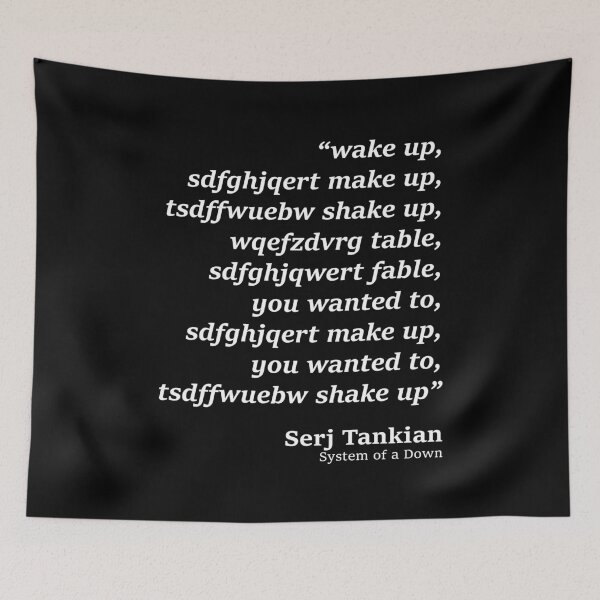 Item preview, wake up - System of a Down - Chop Suey parody designed and sold by PAINTMONKEYS.