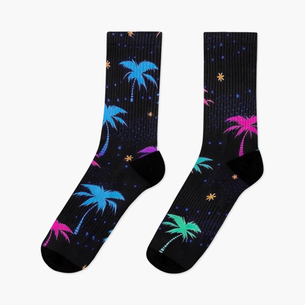 Item preview, 80s and 90s Retro Pixel Palm Tree Pattern designed and sold by AeonAcademy.