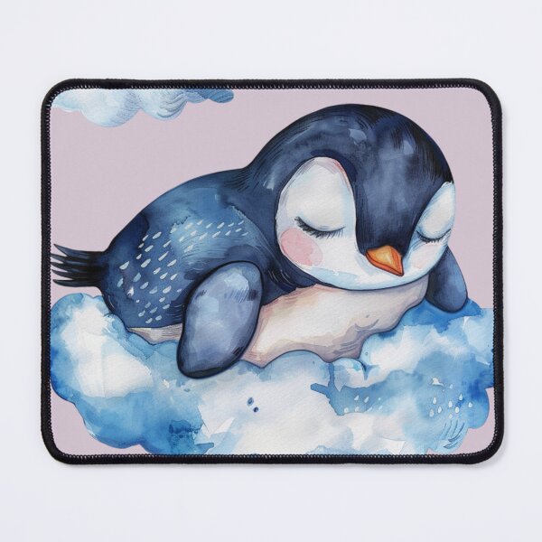 Item preview, Sleeping Animals on Clouds - Penguin designed and sold by GiraffeCreative.