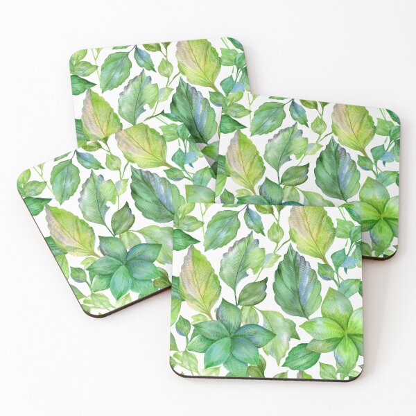 Item preview, Green Leaves Pattern designed and sold by 100Sunsets.