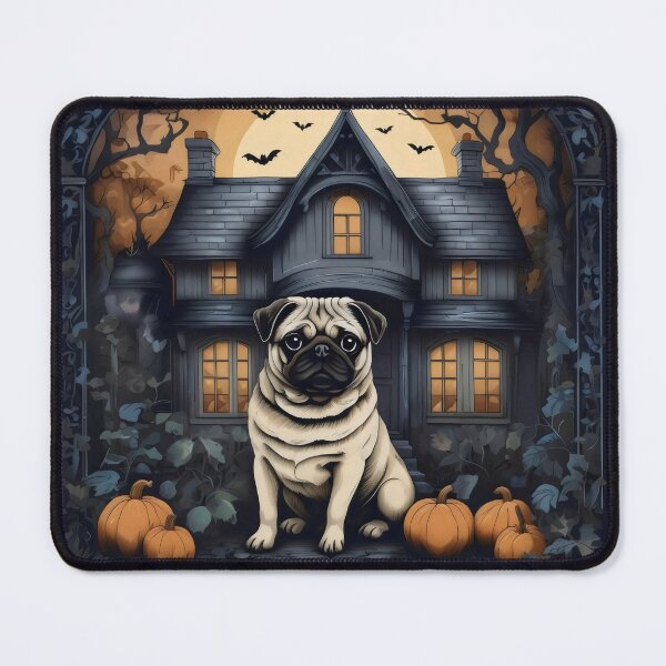 Item preview, Spooky Pug inspired by William Morris designed and sold by bloomandbark.