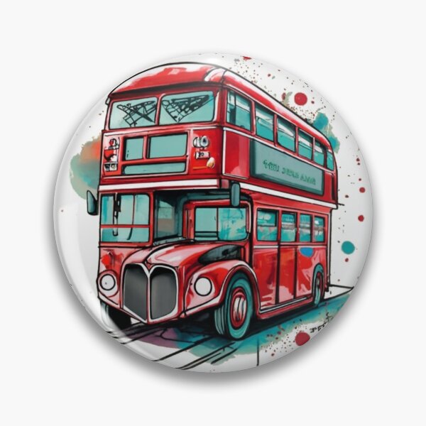 Item preview, Red Double Decker London Bus  designed and sold by DeeCeeFashion.