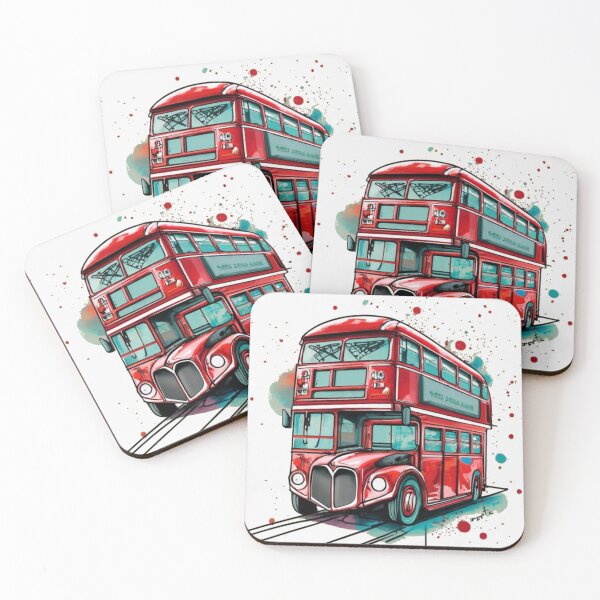 Item preview, Red Double Decker London Bus  designed and sold by DeeCeeFashion.