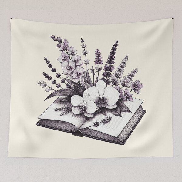 Item preview, Open Book with Flowers: Vibrant Books and Blossoms designed and sold by zzz888.