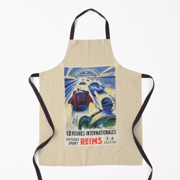 Item preview, 12 Hours Reims 1954 Circuit Vintage Race Poster designed and sold by Speedbirddesign.